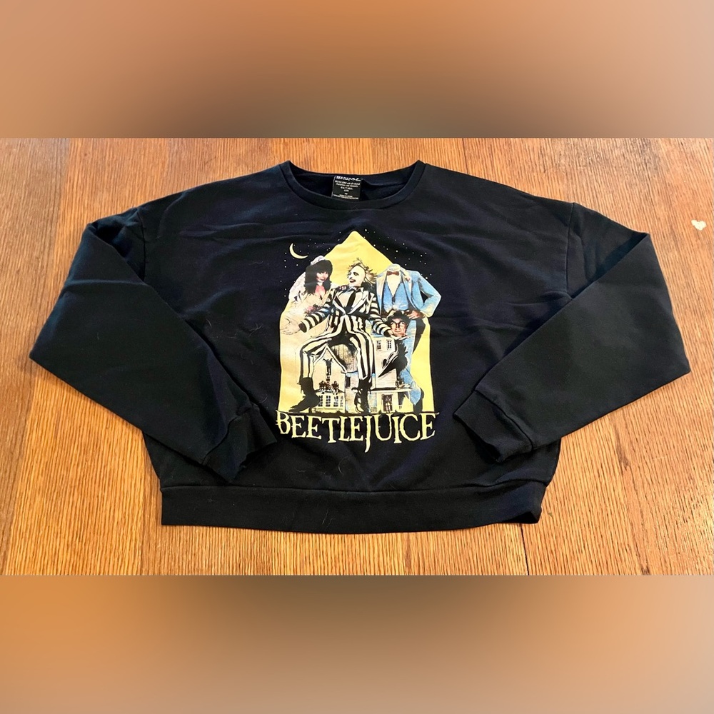 Beetlejuice Cropped Sweater
